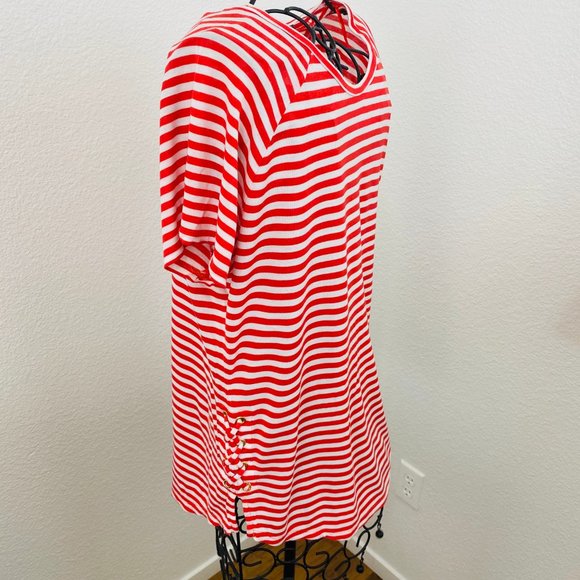 MICHAEL KORS Top M short sleeve red white gold - Picture 7 of 13
